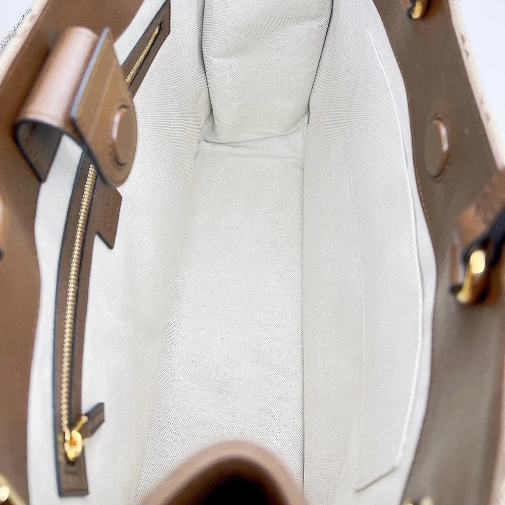 NEW Gucci Horsebit GG Supreme Monogram Canvas Large Top Handle Tote Bag - Picture 8 of 13